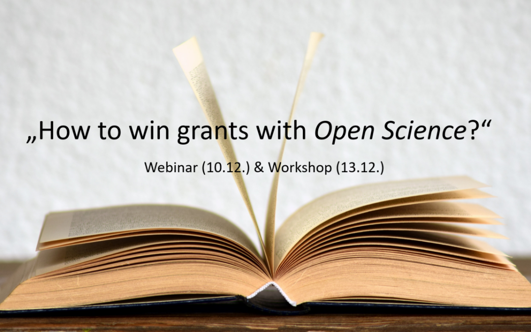 Webinar: „How to win grants with Open Science?“